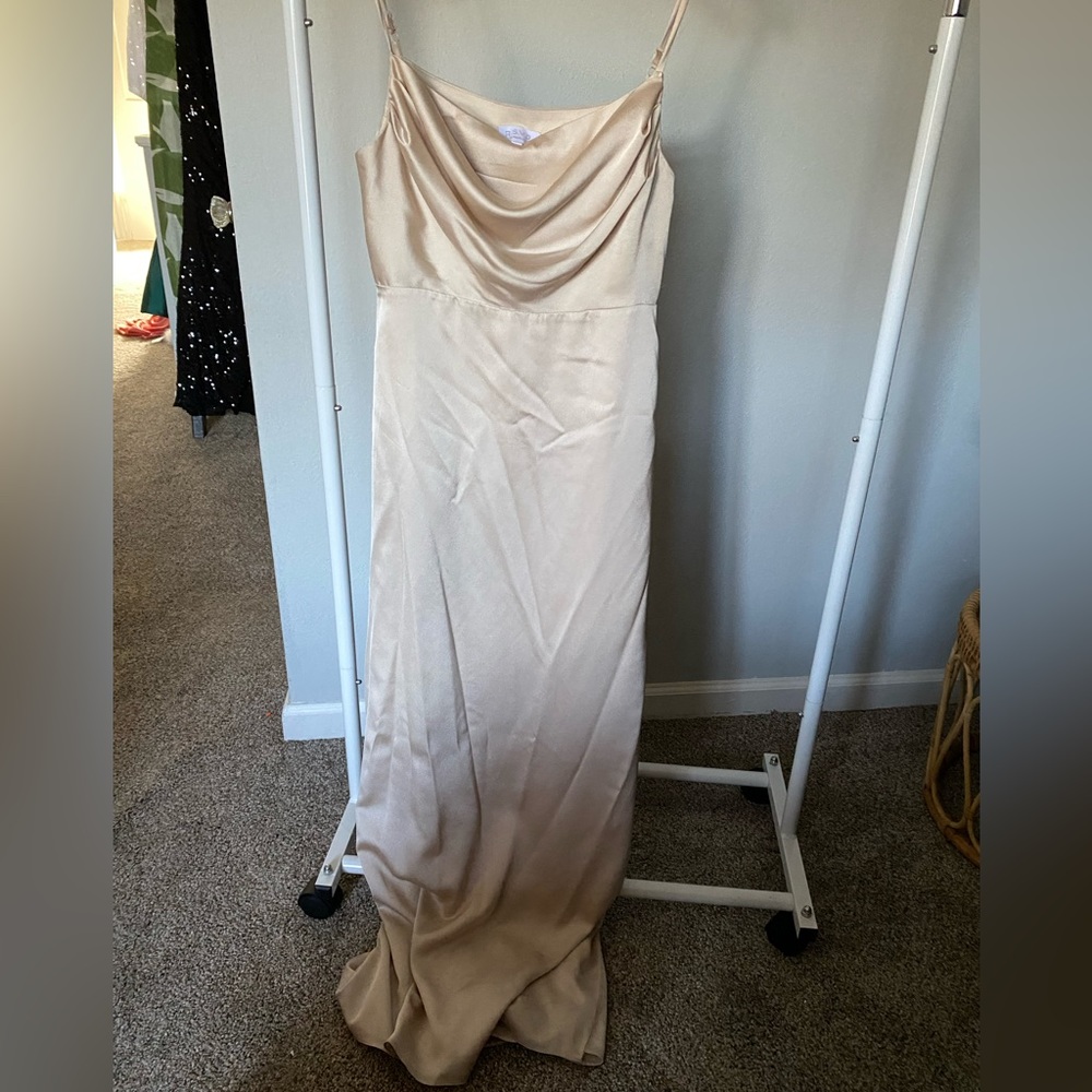 AZAZIE Champagne Bridesmaid Dress